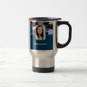 Caneca Térmica Modelo personalizado de foto floral