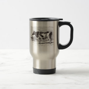 Caneca Térmica Modelo retro das vacas da grande vaca holandesa