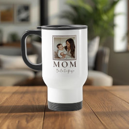 Caneca Térmica Modern Personalized Mom Photo Travel Mug
