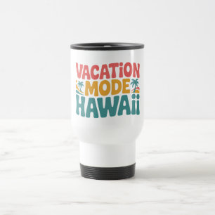 Caneca Térmica Modo Férias Havaí Paraíso Tropical Vibração de Ver