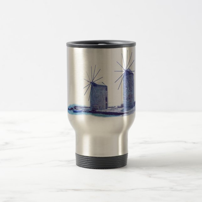 Caneca Térmica moinhos de vento de Grécia (Centro)