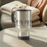 Caneca Térmica Mom Established Black Script New Mom Gift<br><div class="desc">Mom Established New Mom - Minimal Elegant Black Script Mom Typography - Add your custom "Est" established year date when your first child was born. Add additional years for each child.</div>