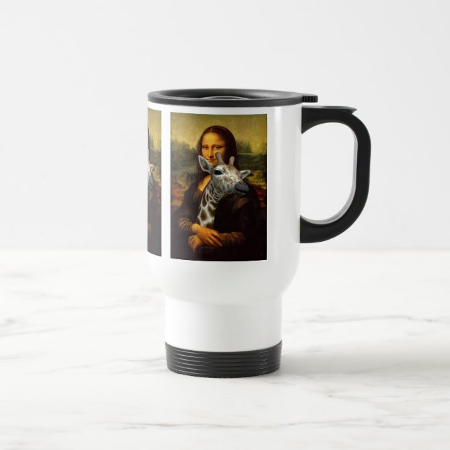 Caneca Térmica Mona Lisa ama Girafas (Direita)