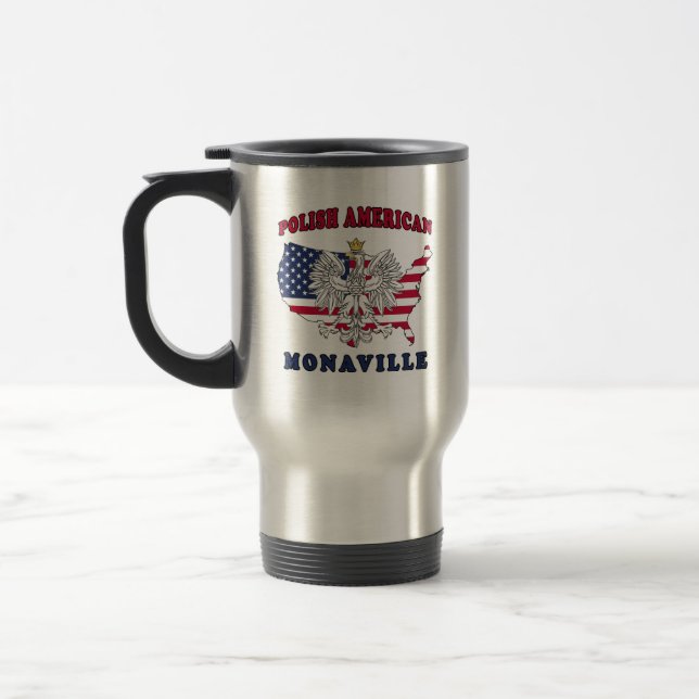 Caneca Térmica Monaville Texas polonês americano (Esquerda)