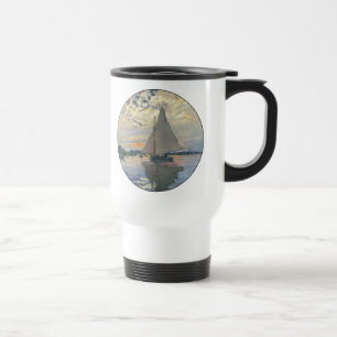Caneca Térmica Monet Sailboat French Impressionism Classic Art