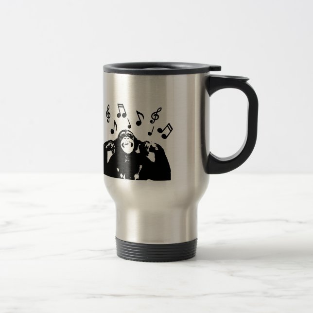 Caneca Térmica monkeymonkey da música (Direita)