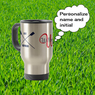 Caneca Térmica Monograma e designação dos remos cruzados