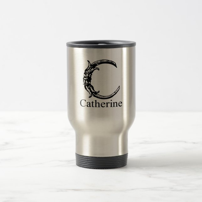 Caneca Térmica Monograma extravagante: Catherine (Centro)