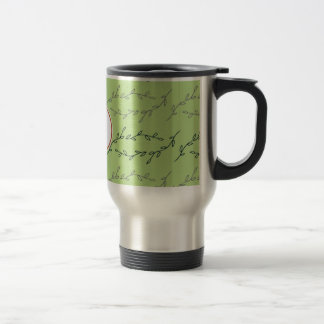Caneca Térmica monograma & folhas