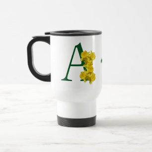 Caneca Térmica Monograma Inicial de Narciso Personalizado A