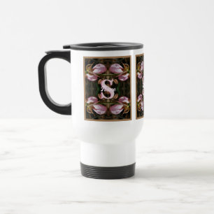 Caneca Térmica Monograma Personalizado Inicial Nome Senhora Sapat