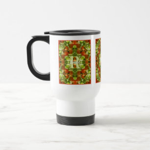 Caneca Térmica Monograma Personalizado Inicial Nome Tomates de Ja