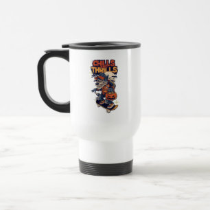Caneca Térmica Monopattino Halloween Lupo Mannaro Brividi e Emozi
