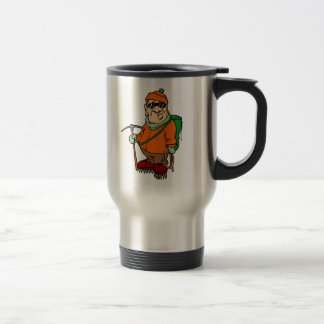 Caneca Térmica Montanhista de montanha dos desenhos animados