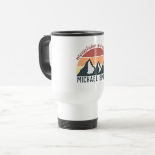 Caneca Térmica Montes de pastos de safra chamam monograma