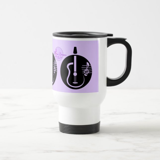 Caneca Térmica MoonDreams Música Guitarras Viajando Mug (Direita)