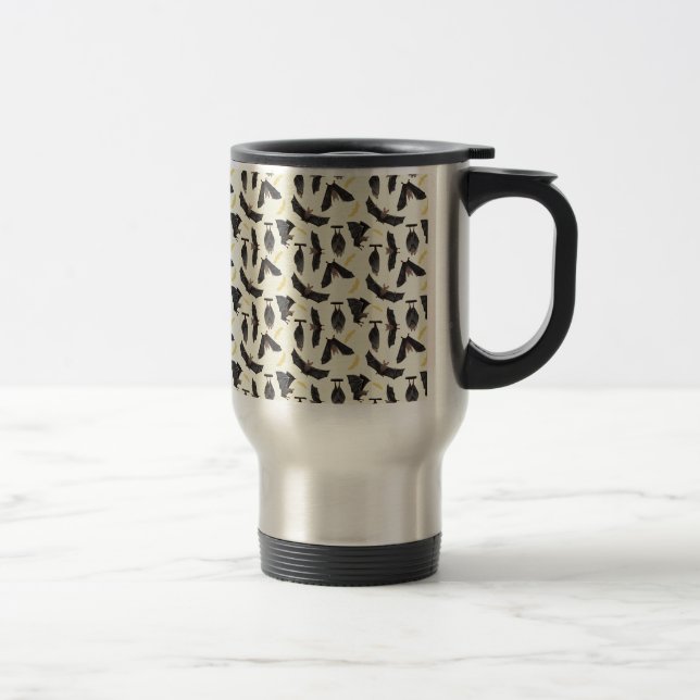Caneca Térmica morcegos amarelos (Direita)