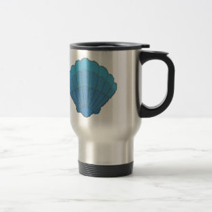 Caneca Térmica Mosaico de Concha Marinha Azul