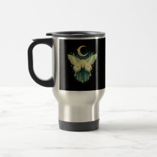 Caneca Térmica Moth Fairycore Goblincore Whimsigoth Cottagecore