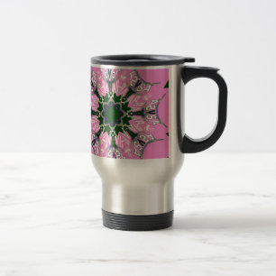 Caneca Térmica Motif Monograma de Motif Floral, de Cor Preta e Ro
