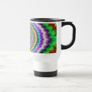 Caneca Térmica Motim da provocação do olho da cor