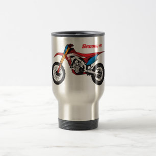 Caneca Térmica Moto de terra vermelha