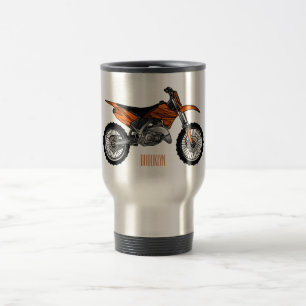Caneca Térmica Moto fora-de-estrada/desenho animado