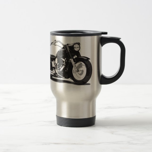 Caneca Térmica Motocicleta preta (Direita)