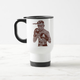 Caneca Térmica Muay Thai Vintage Typografia Fighter Mug