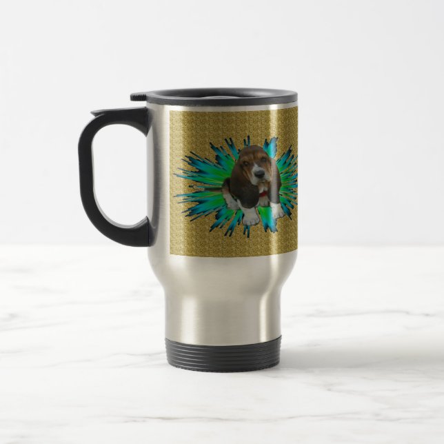 Caneca Térmica Mug Baby Basset Sheldon (Esquerda)