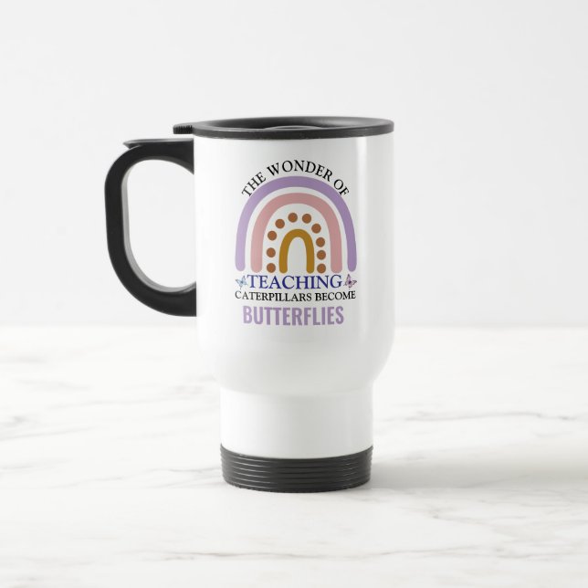 Caneca Térmica Mug de Apreciação de Professores Bonitos - Voltar  (Esquerda)