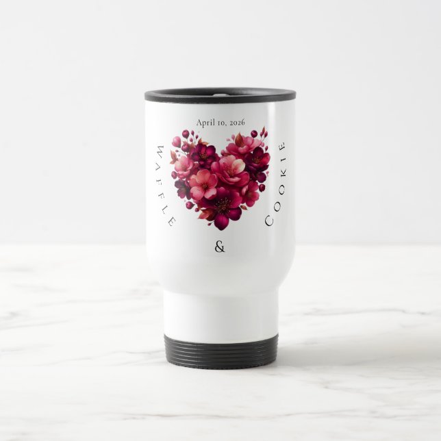 Caneca Térmica Mug de Casamento Personalizável para Casais (Centro)