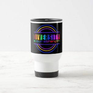 Caneca Térmica Mug de diversidade - escolha estilo e cor
