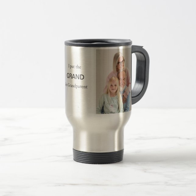 Caneca Térmica Mug de Foto Personalizado - Imagem e Texto Persona (Frente Esquerda)