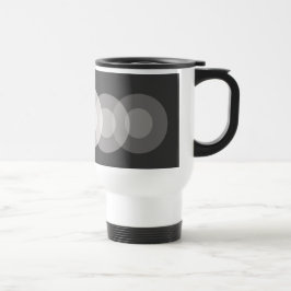 Caneca Térmica Mug - Dois círculos concêntricos repetidos