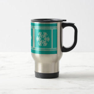 Caneca Térmica Mug Fresco de Neve Moderno, Teal