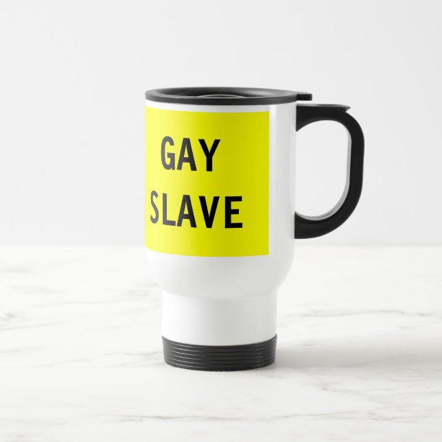 Caneca Térmica Mug Gay Slave (Direita)