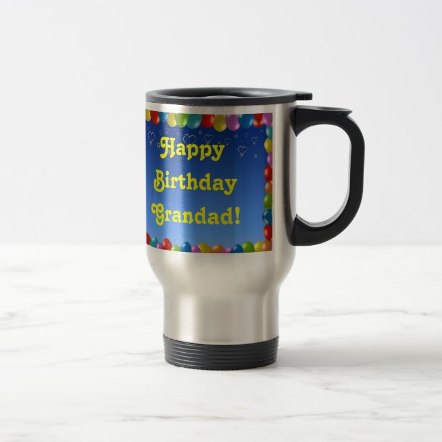 Caneca Térmica Mug Happy Birthday Grandad (Direita)
