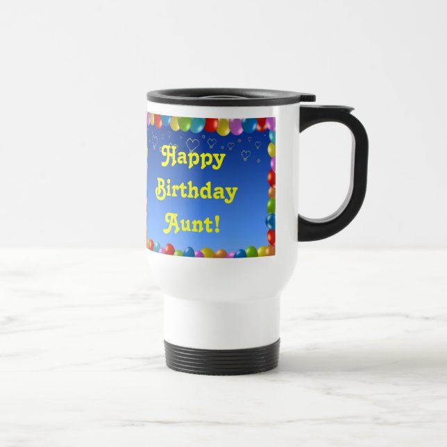 Caneca Térmica Mug Happy Birthday tia (Direita)