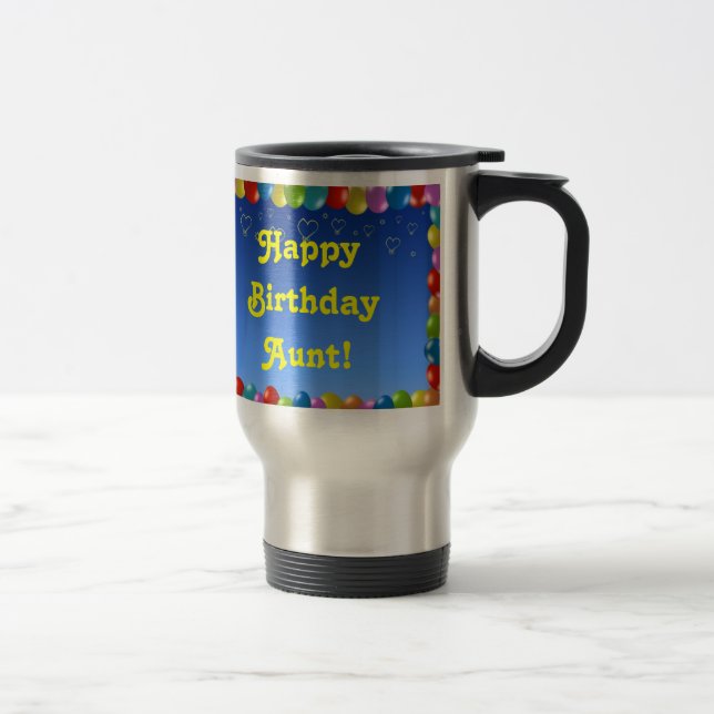 Caneca Térmica Mug Happy Birthday tia (Direita)