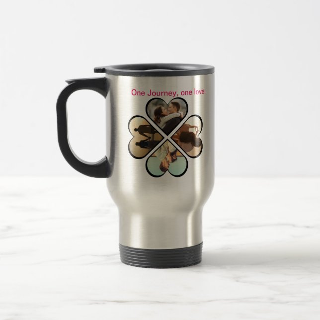 Caneca Térmica Mug Personalizado De Citação De Amor: (Esquerda)