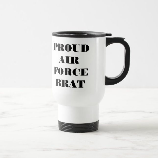 Caneca Térmica Mug Proud Air Force Brat (Direita)