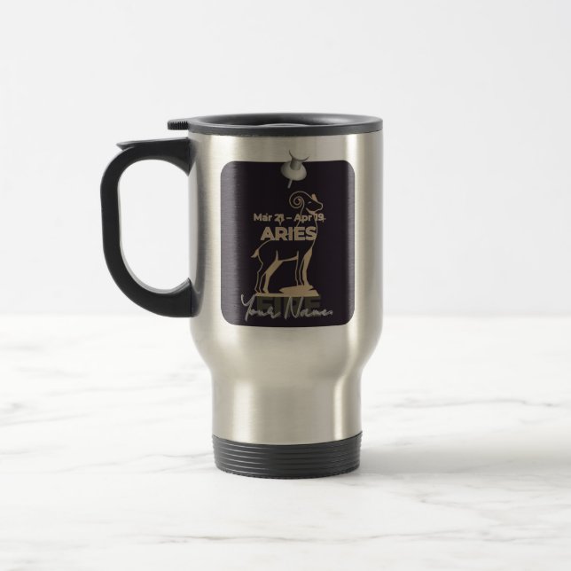 Caneca Térmica Mug T01 #PinnedMyZodiac! Aries (Esquerda)