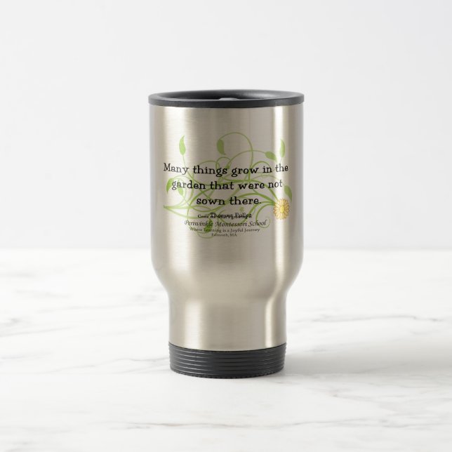 Caneca Térmica Muitas coisas crescem no jardim…. (Centro)