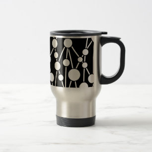 Caneca Térmica Muitas estradas II preto e branco