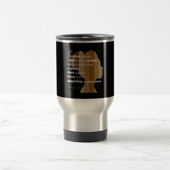 Caneca Térmica Mulher Ébano, este copo é um símbolo de empoderame (Centro)