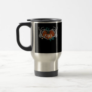 Caneca Térmica Mulheres é outono Vocês todos Pumpkin Gnomo Árvore