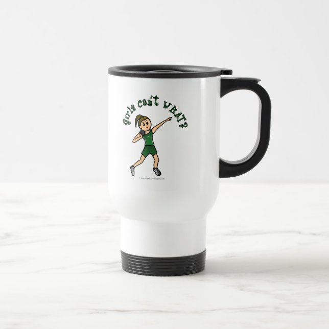 Caneca Térmica Mulheres leves disparadas no uniforme verde (Direita)