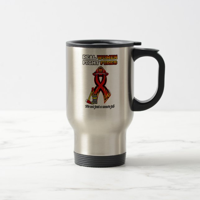 CANECA TÉRMICA MULHERES REAIS LUTAM CONTRA INCÊNDIOS (Direita)