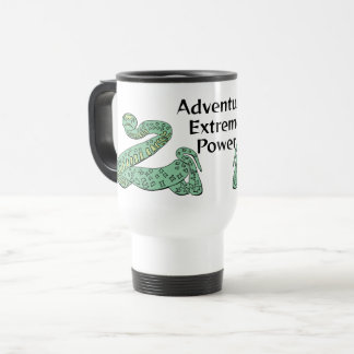 Caneca Térmica Mundo cobra: Extremo, Poder, Aventuras. Viagem Mu